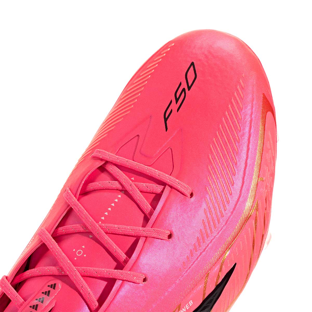 ADIDAS F50 HYPERFAST ELITE FG - SOLAR TURBO/CORE BLACK/GOLD MET