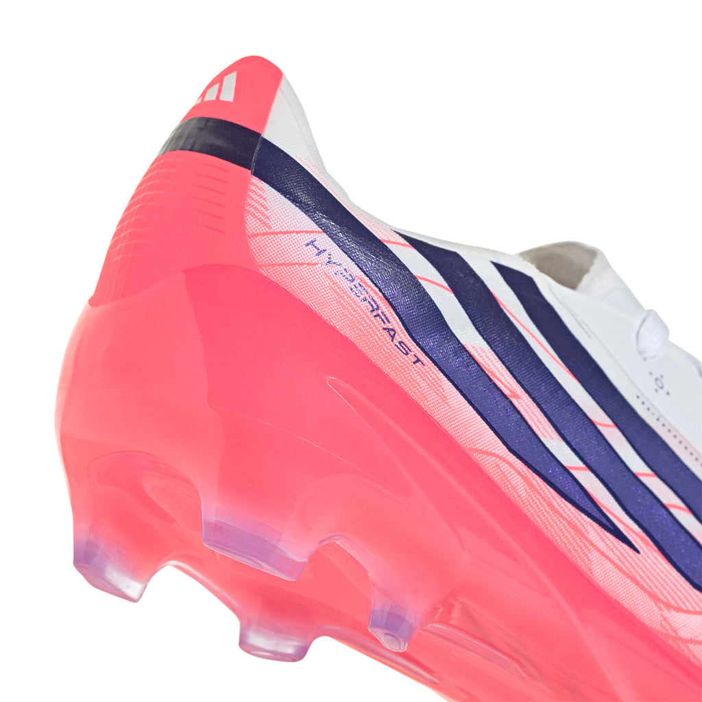 ADIDAS F50 HYPERFAST ELITE FG J - FTWR WHITE/SOLAR PURPLE/SOLAR TURBO
