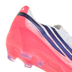 ADIDAS F50 HYPERFAST ELITE FG J - FTWR WHITE/SOLAR PURPLE/SOLAR TURBO