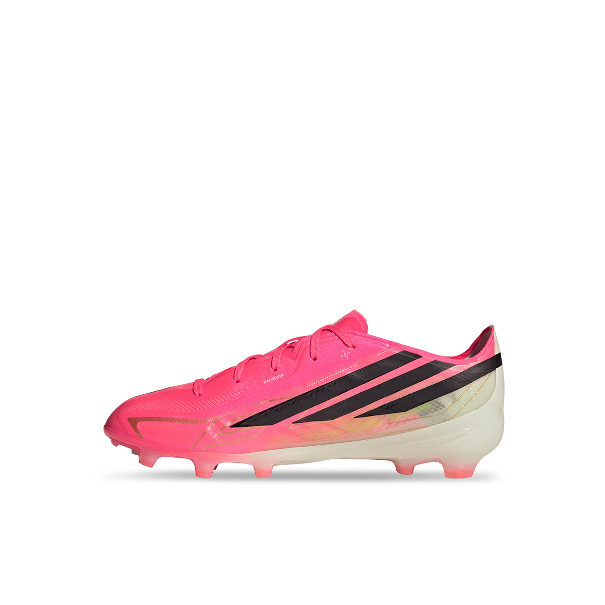 ADIDAS F50 HYPERFAST ELITE FG J - SOLAR TURBO/CORE BLACK/GOLD MET