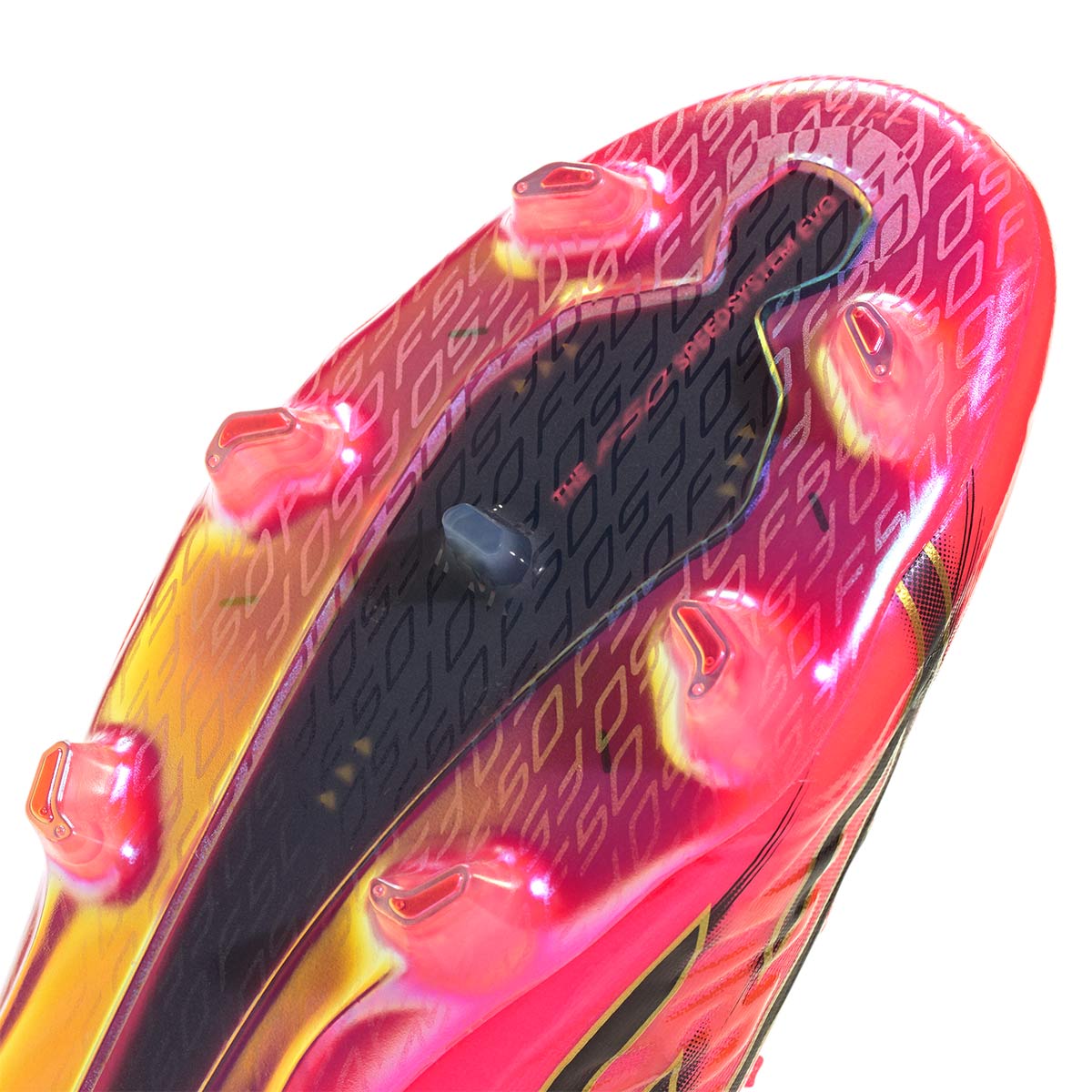 ADIDAS F50 HYPERFAST EVO FG - SOLAR TURBO/CORE BLACK/GOLD MET