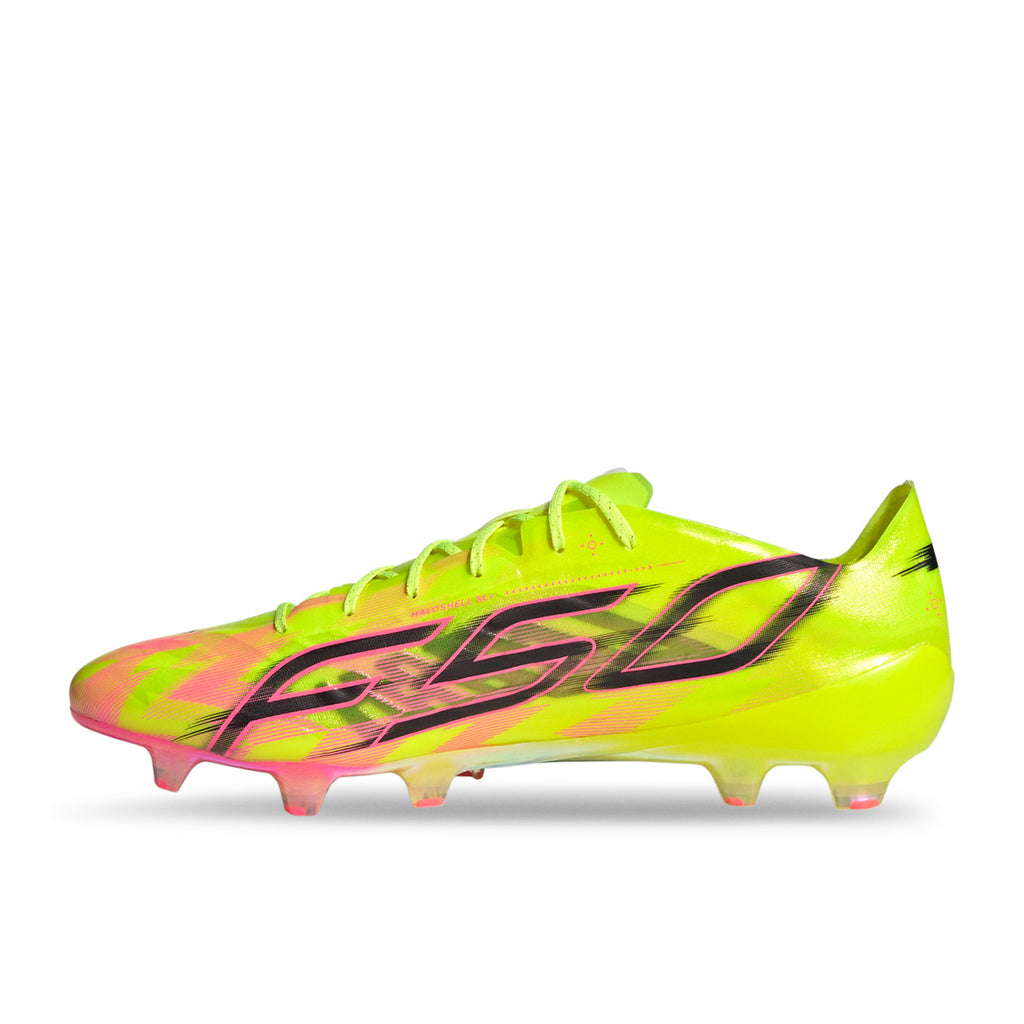 ADIDAS F50 HYPERFAST EVO LACELESS FG - TEAM SOLAR YELLOW 2/CORE BLACK/SOLAR TURBO