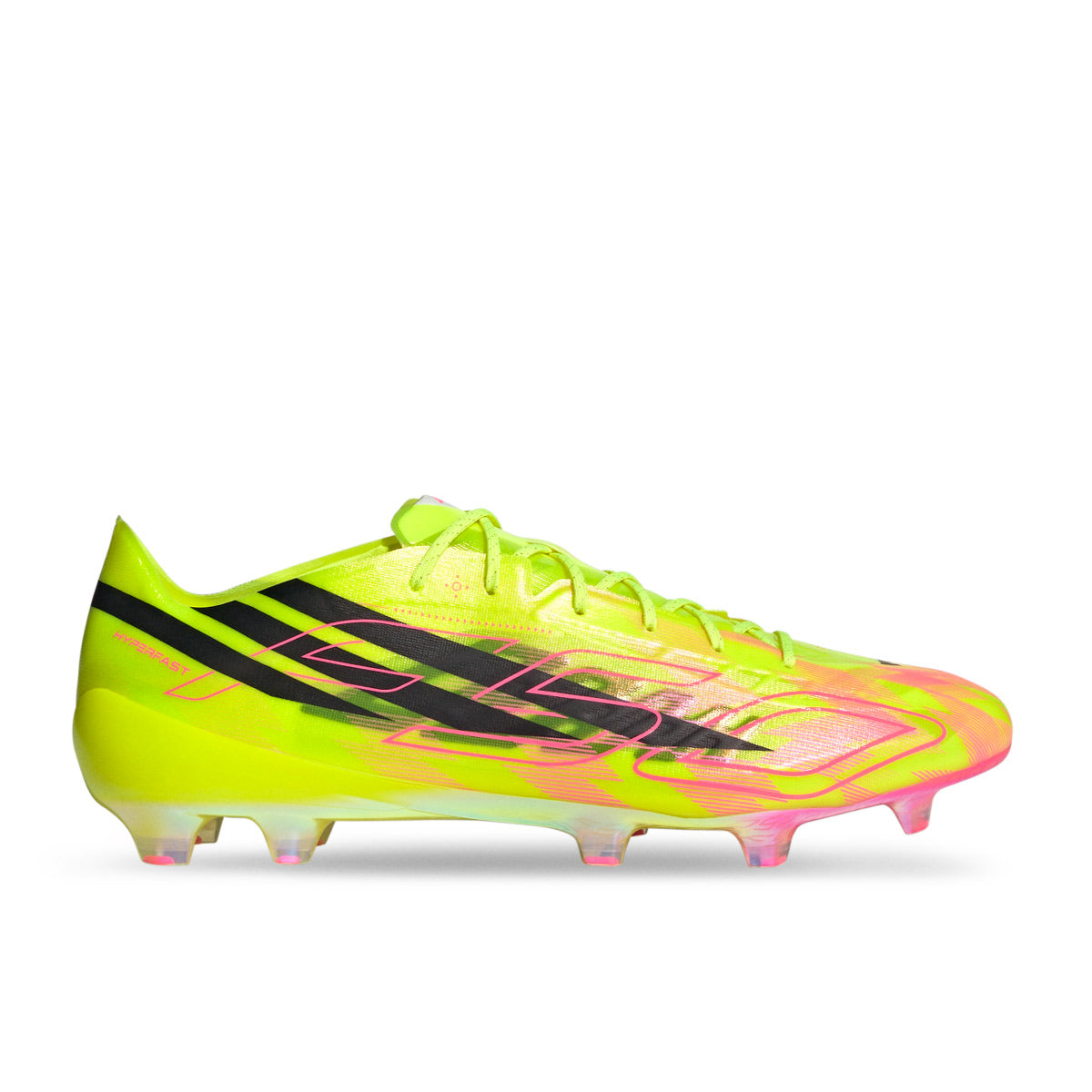 ADIDAS F50 HYPERFAST EVO LACELESS FG - TEAM SOLAR YELLOW 2/CORE BLACK/SOLAR TURBO