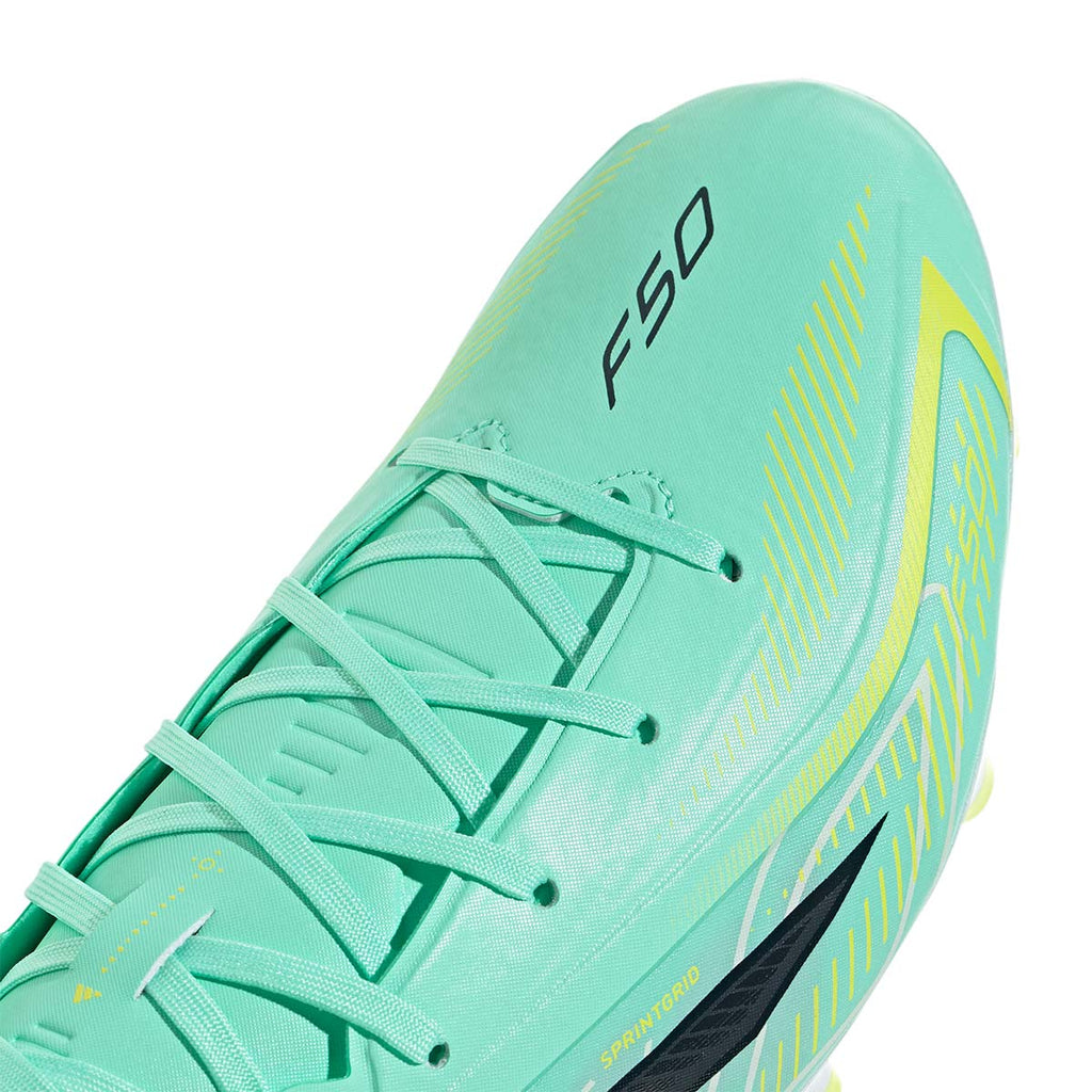 ADIDAS F50 HYPERFAST LEAGUE FG - PULSE MINT/CORE BLACK/SOLAR LEMON