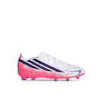 ADIDAS F50 HYPERFAST LEAGUE FG J - FTWR WHITE/SOLAR PURPLE/SOLAR TURBO