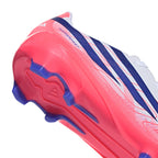 ADIDAS F50 HYPERFAST LEAGUE FG J - FTWR WHITE/SOLAR PURPLE/SOLAR TURBO