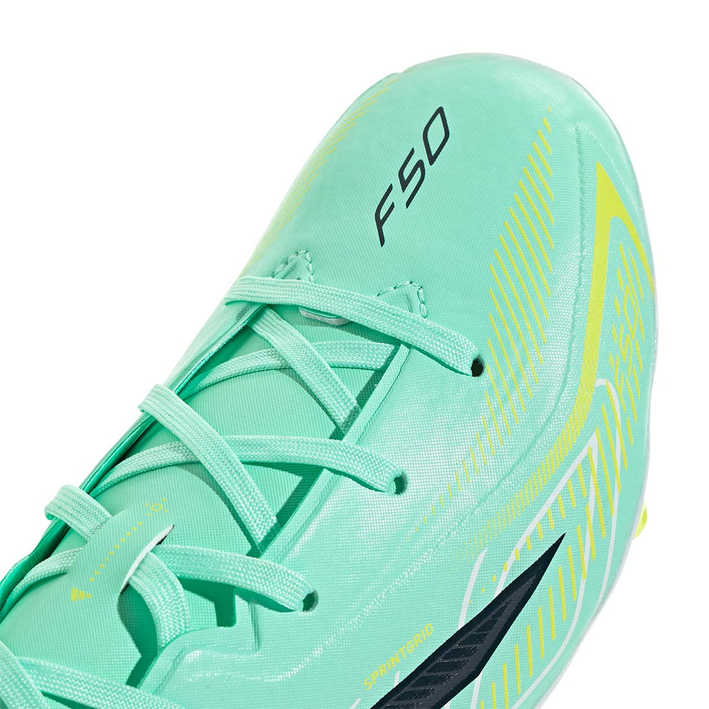 ADIDAS F50 HYPERFAST LEAGUE FG J - PULSE MINT/NIGHT NAVY/SOLAR LEMON