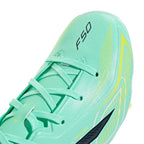 ADIDAS F50 HYPERFAST LEAGUE FG J - PULSE MINT/NIGHT NAVY/SOLAR LEMON