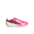 ADIDAS F50 HYPERFAST LEAGUE FG J - SOLAR TURBO/CORE BLACK/GOLD MET