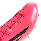 ADIDAS F50 HYPERFAST LEAGUE FG J - SOLAR TURBO/CORE BLACK/GOLD MET