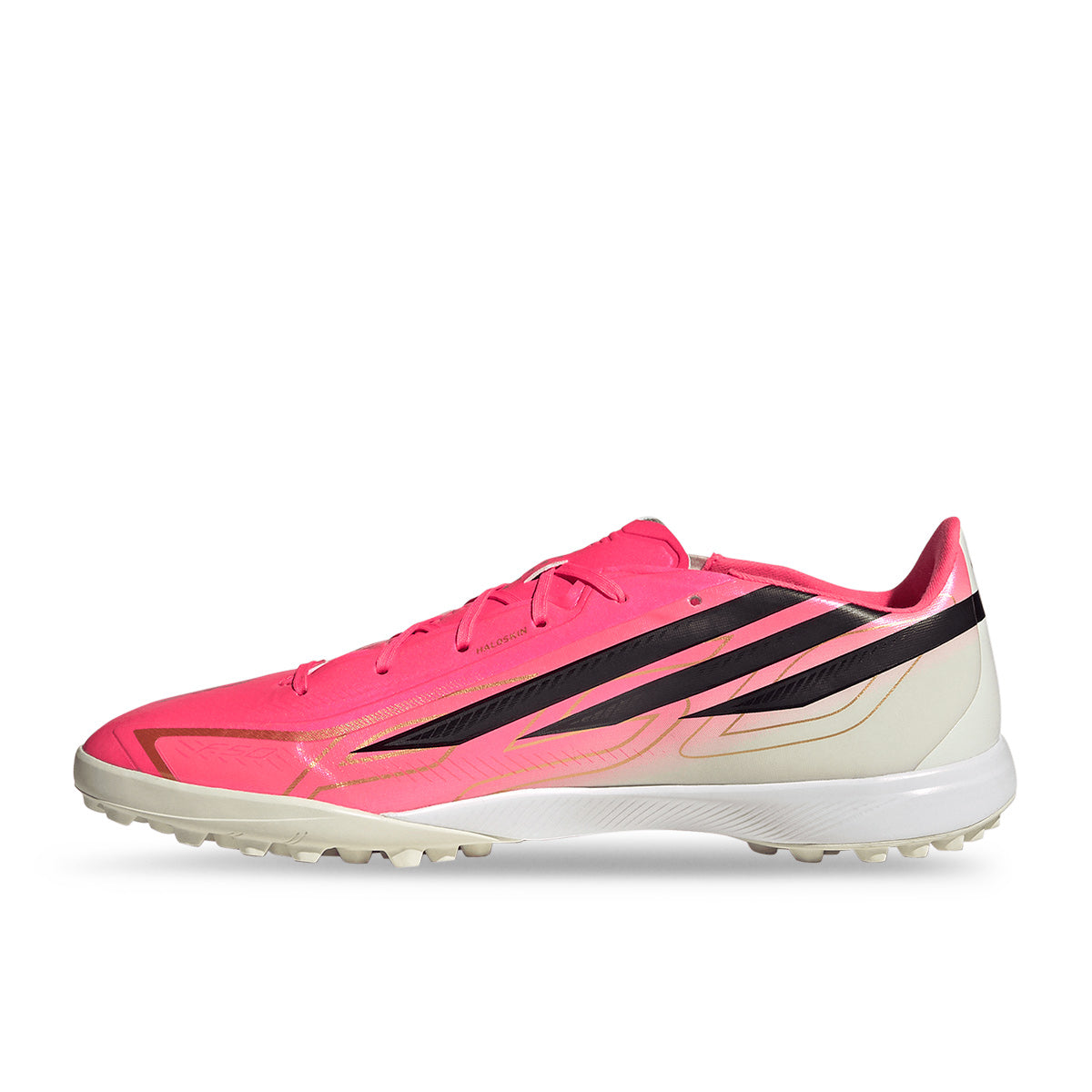 ADIDAS F50 HYPERFAST LEAGUE TF - SOLAR TURBO/CORE BLACK/GOLD MET