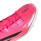 ADIDAS F50 HYPERFAST LEAGUE TF J - SOLAR TURBO/CORE BLACK/GOLD MET