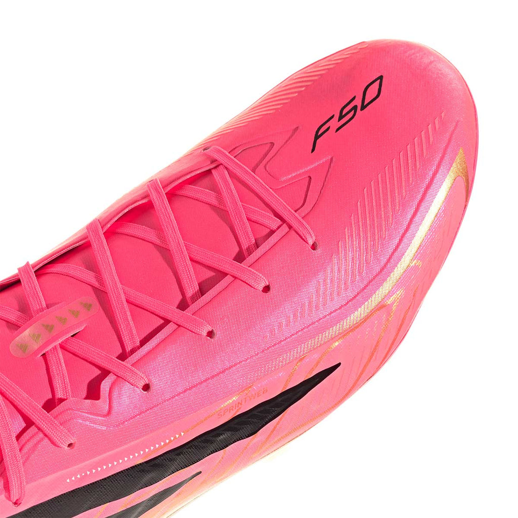 ADIDAS F50 HYPERFAST PRO FG - SOLAR TURBO/CORE BLACK/GOLD MET