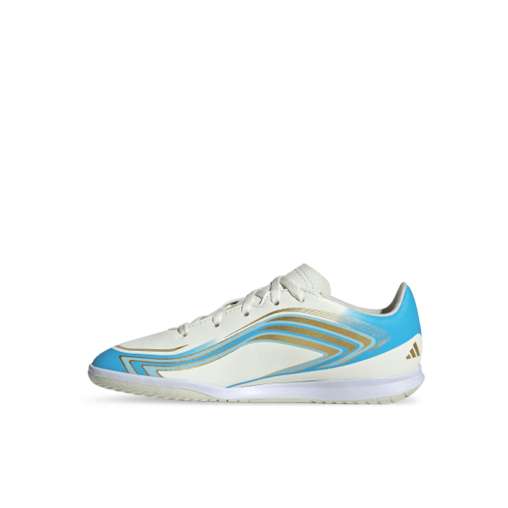 ADIDAS F50 MESSI CLUB IN J - IVORY/SEMI BLUE BURST/ICEY BLUE