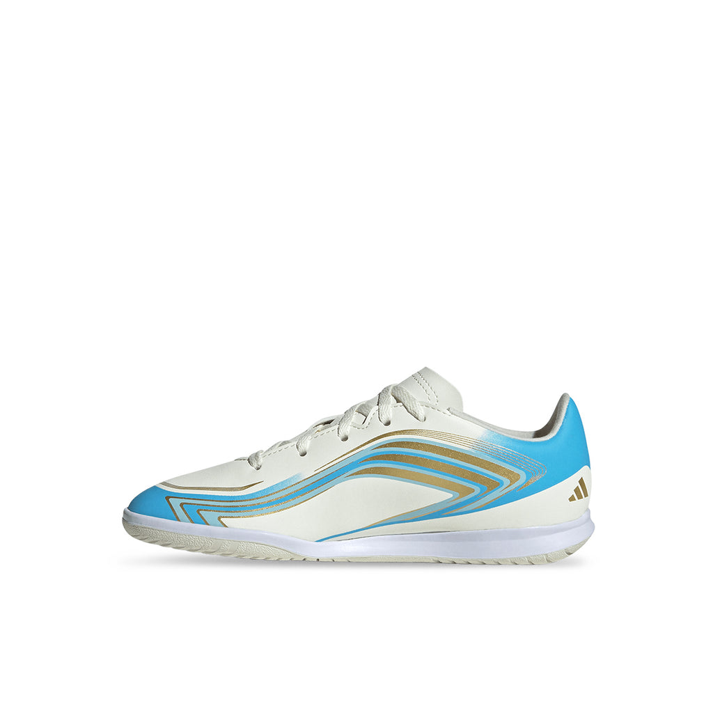ADIDAS F50 MESSI CLUB IN J - IVORY/SEMI BLUE BURST/ICEY BLUE