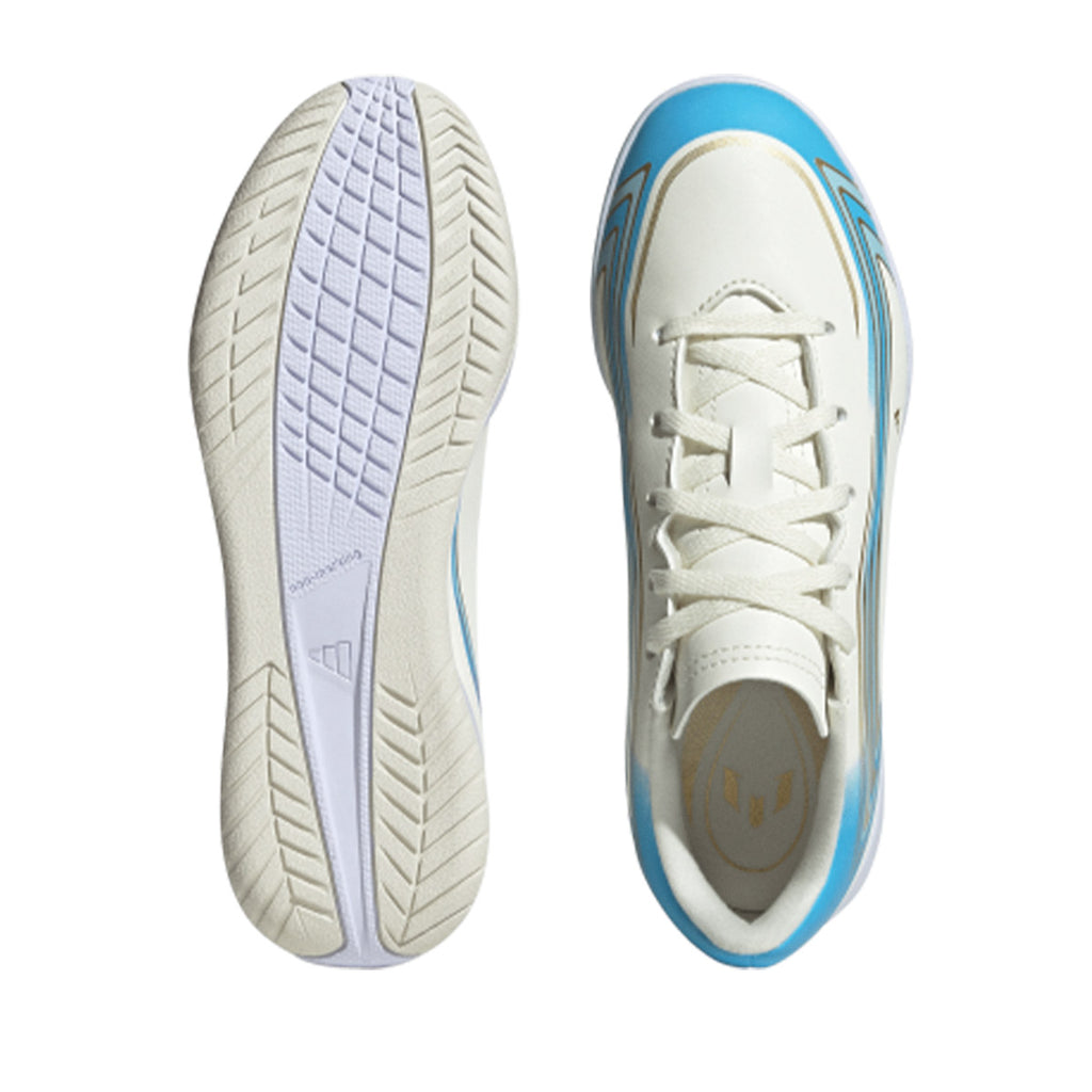 ADIDAS F50 MESSI CLUB IN J - IVORY/SEMI BLUE BURST/ICEY BLUE
