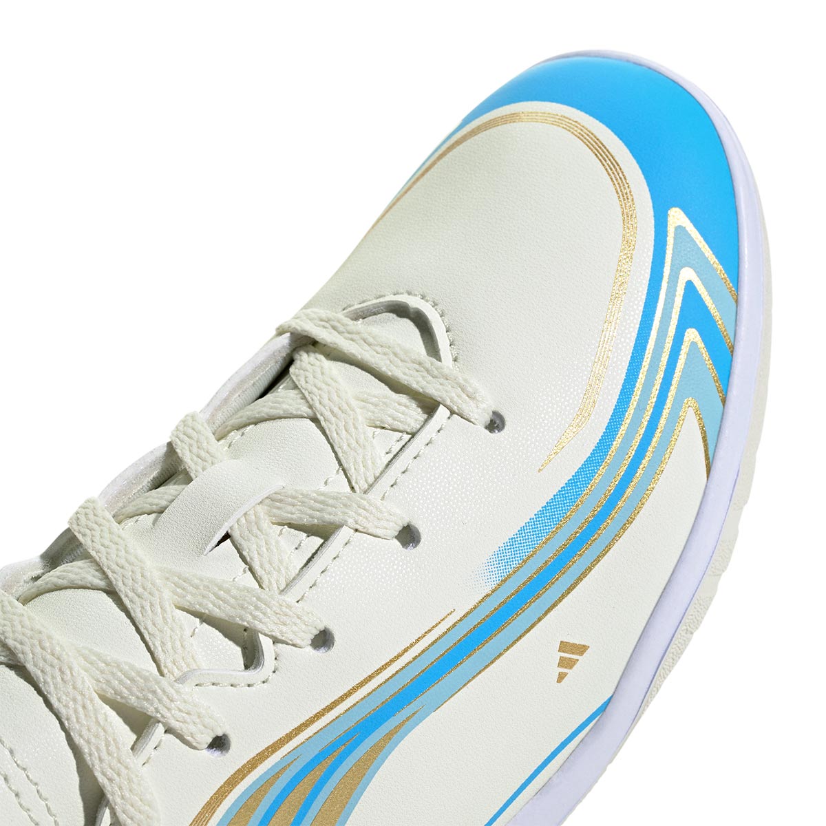 ADIDAS F50 MESSI CLUB IN J - IVORY/SEMI BLUE BURST/ICEY BLUE