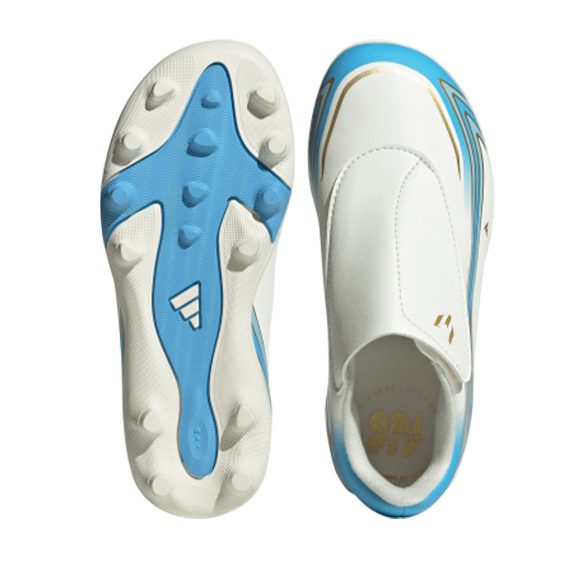ADIDAS F50 MESSI CLUB VEL FG/MG C - IVORY/SEMI BLUE BURST/ICEY BLUE