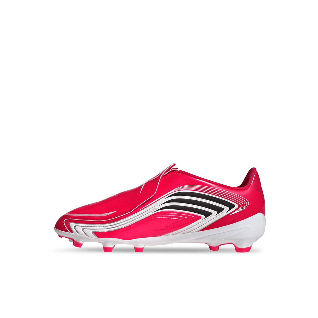 ADIDAS F50 MESSI LEAGUE LACELESS FG J - LUCID RED/CORE BLACK/PURE RUBY
