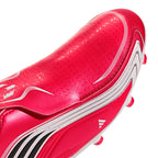 ADIDAS F50 MESSI LEAGUE LACELESS FG J - LUCID RED/CORE BLACK/PURE RUBY