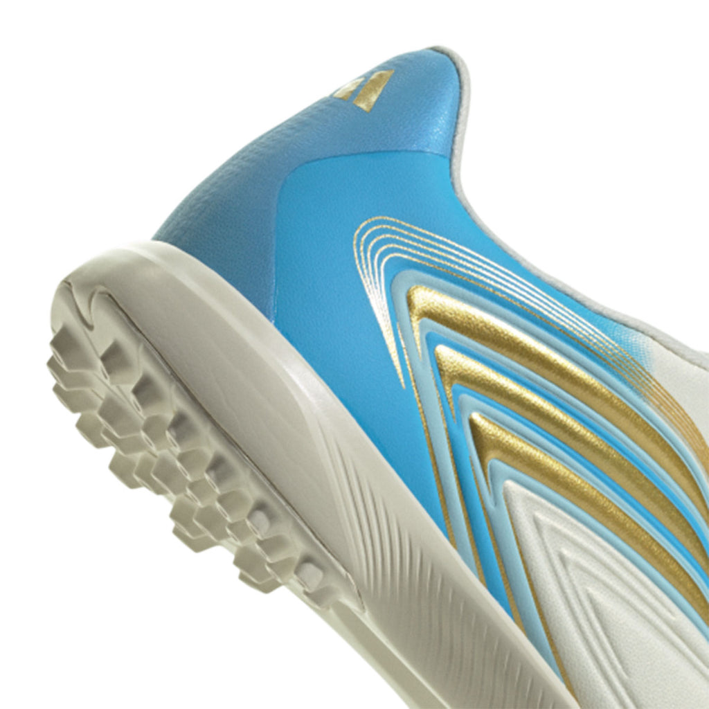 ADIDAS F50 MESSI LEAGUE LACELESS TF J - IVORY/SEMI BLUE BURST/ICEY BLUE