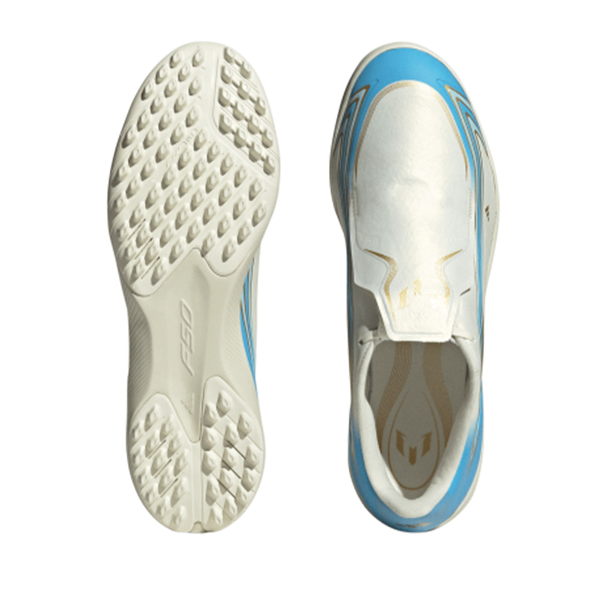 ADIDAS F50 MESSI LEAGUE TF - IVORY/SEMI BLUE BURST/ICEY BLUE