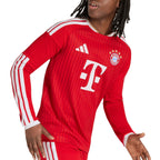 ADIDAS BAYERN MUNICH 2026/2027 HOME REPLICA LONG SLEEVE JERSEY - BETTER SCARLET/WHITE