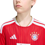 ADIDAS BAYERN MUNICH 2026/2027 HOME KIDS JERSEY - BETTER SCARLET/WHITE