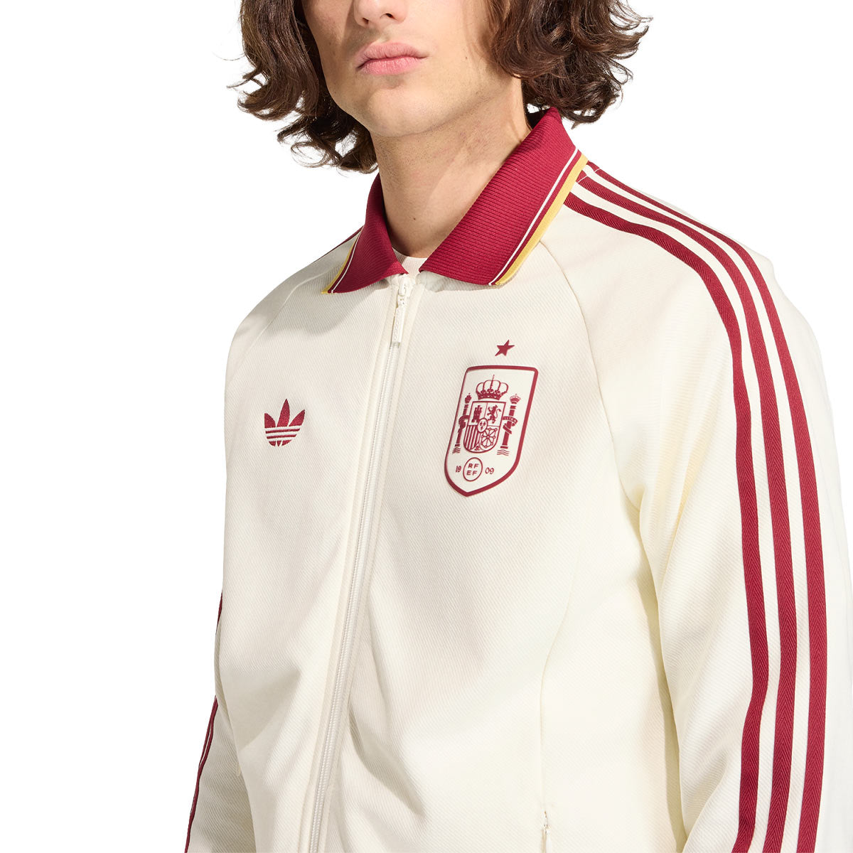 ADIDAS SPAIN 2026 AWAY ANTHEM JACKET - OFF WHITE
