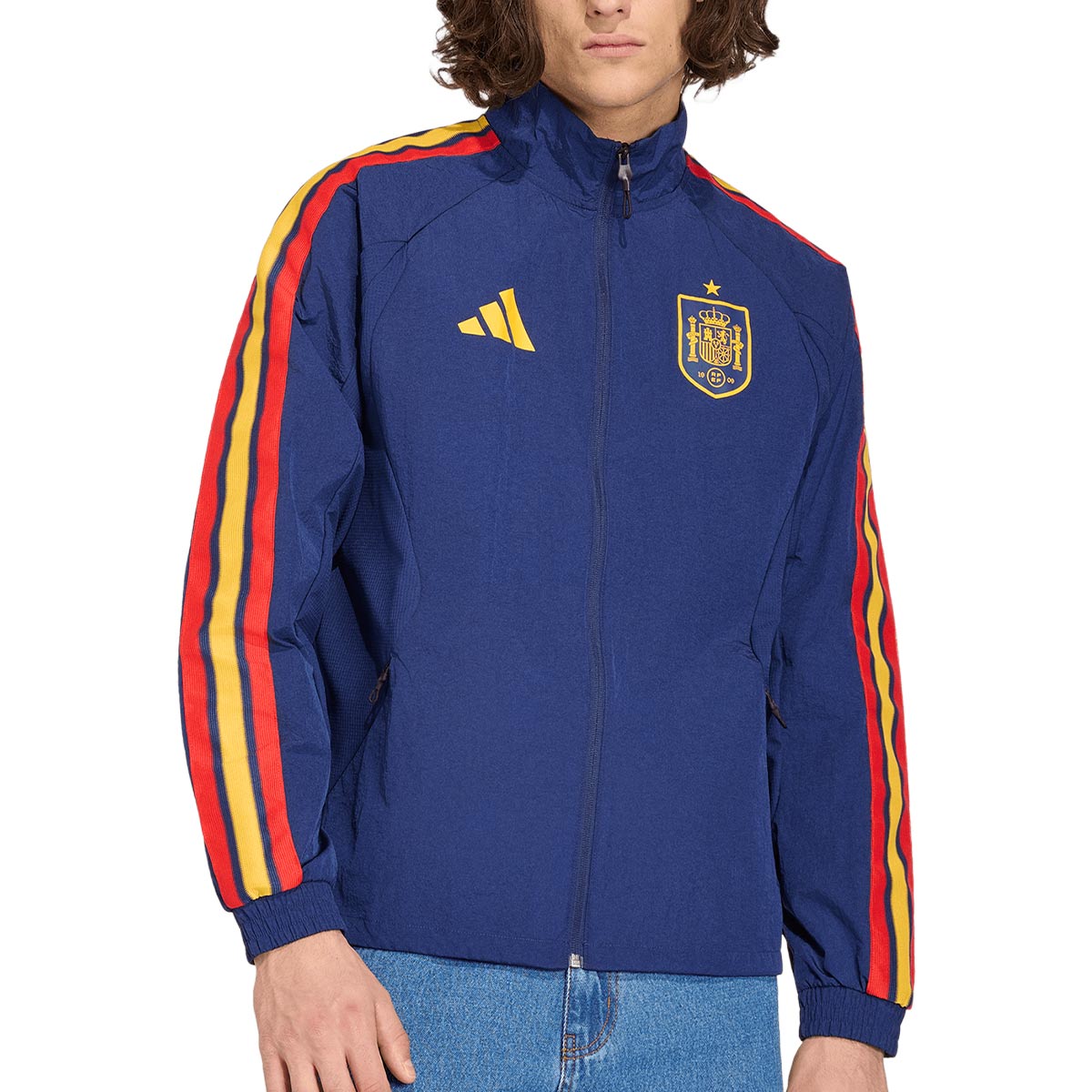 ADIDAS SPAIN 2026 HOME ANTHEM JACKET - DARK BLUE