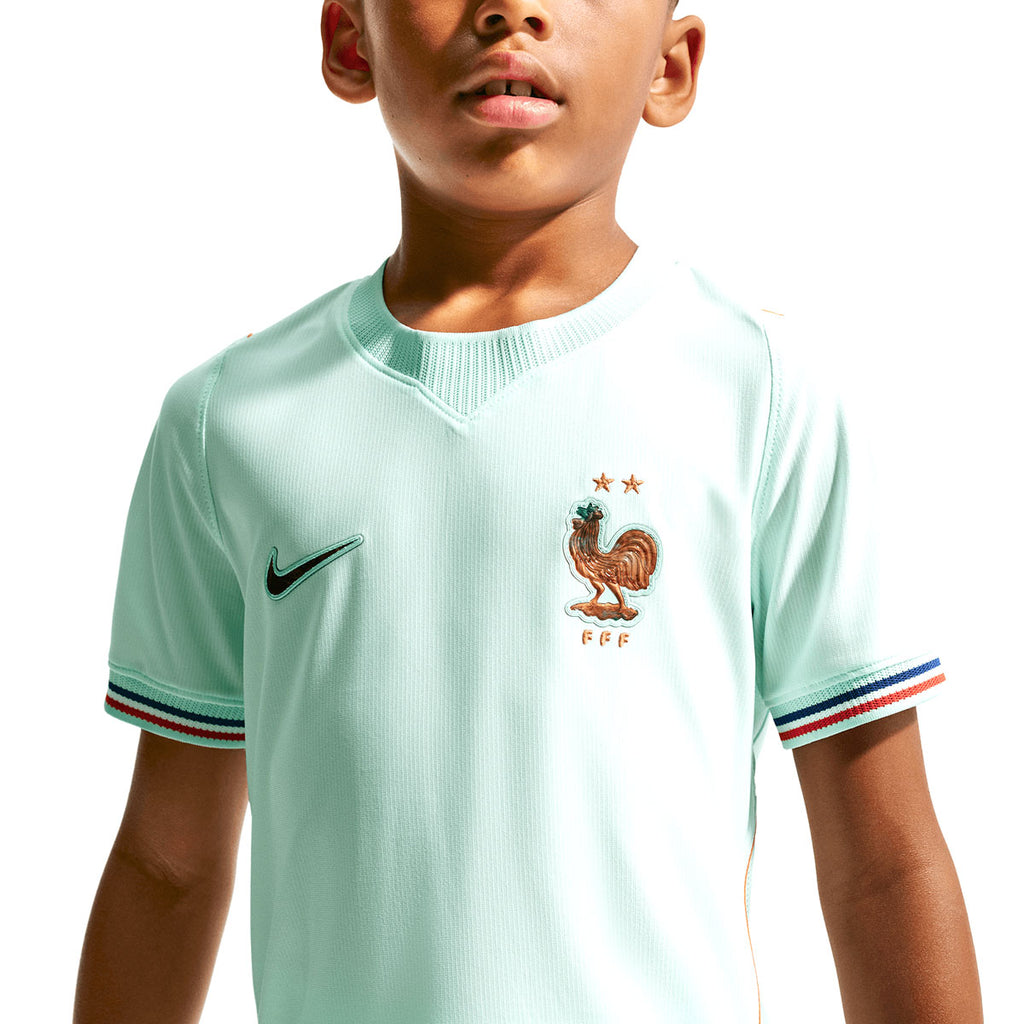 NIKE FRANCE 2026 AWAY KIDS JERSEY - IGLOO/MONARCH/MONARCH