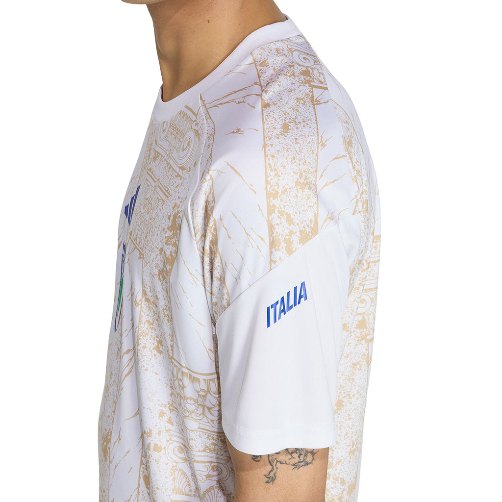 ADIDAS ITALY 2026 HOME PRE SHIRT - WHITE/HAZY BEIGE