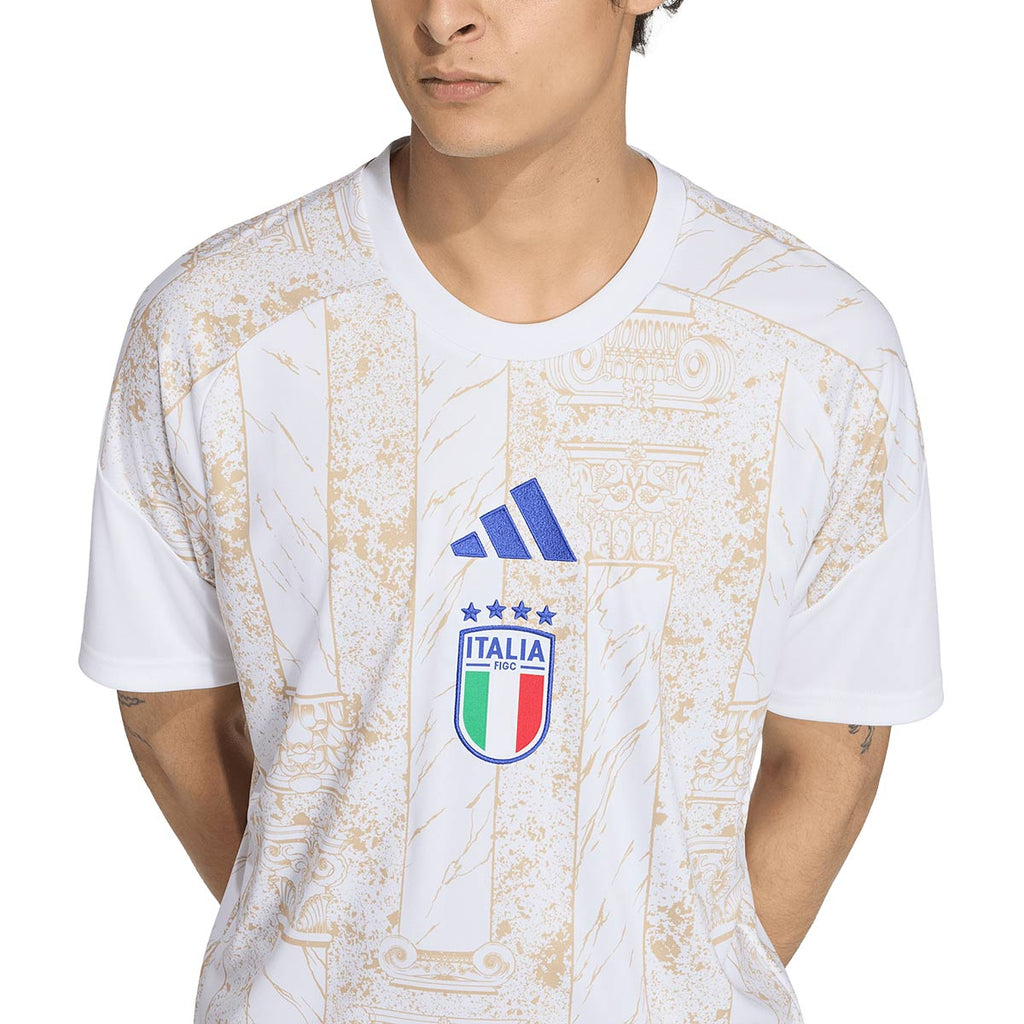 ADIDAS ITALY 2026 HOME PRE SHIRT - WHITE/HAZY BEIGE