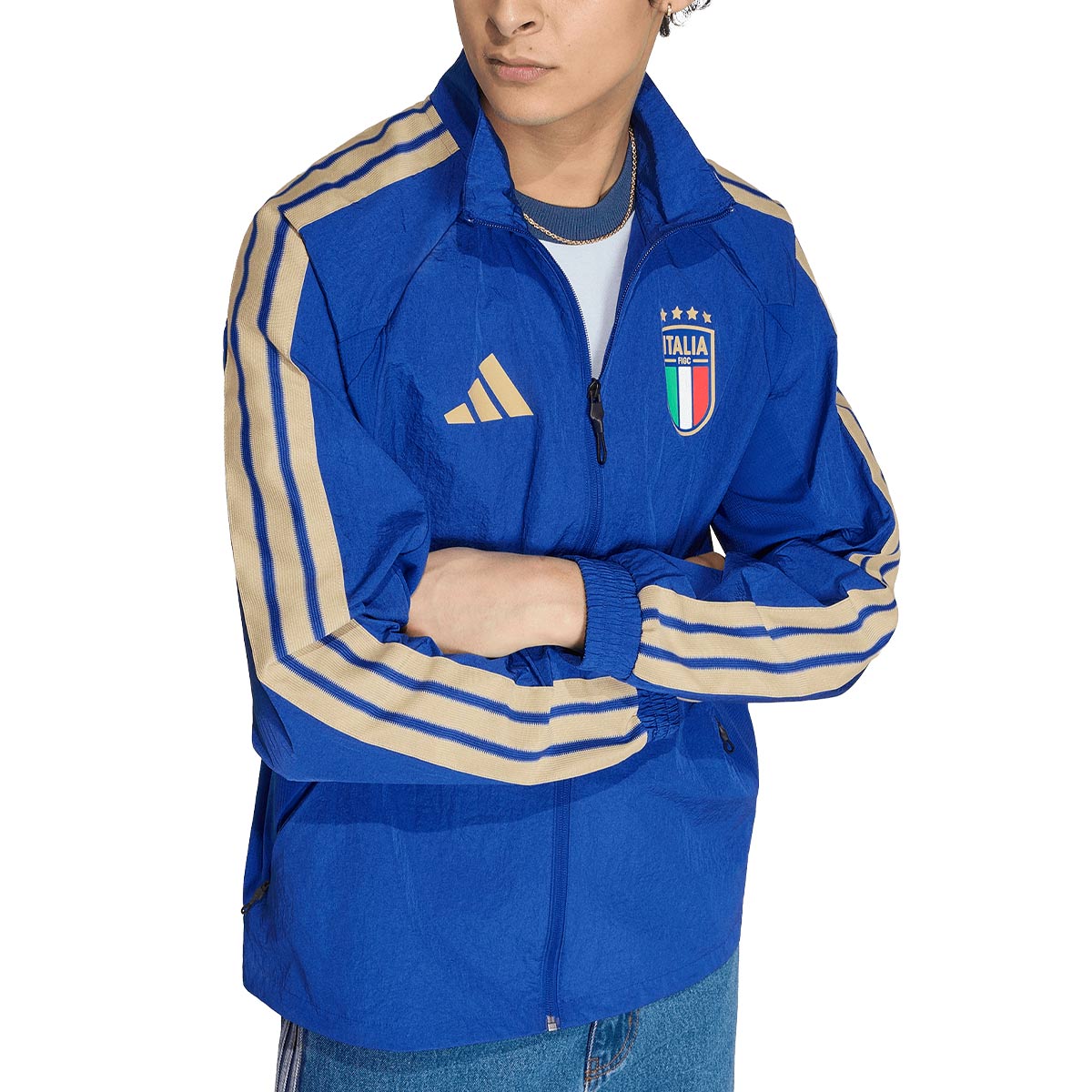 ADIDAS ITALY 2026 HOME ANTHEM JACKET - BOLD BLUE