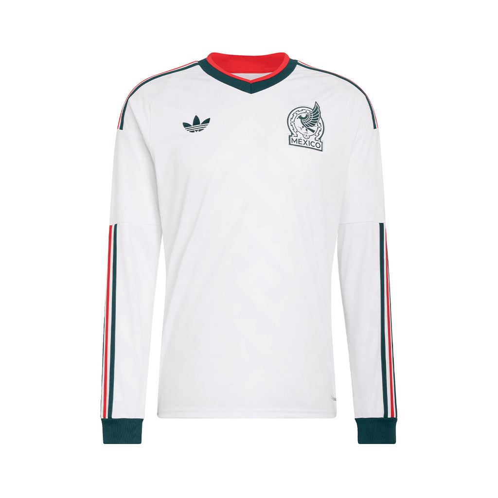 ADIDAS MEXICO 2026 AWAY REPLICA LONG SLEEVE JERSEY - WHITE