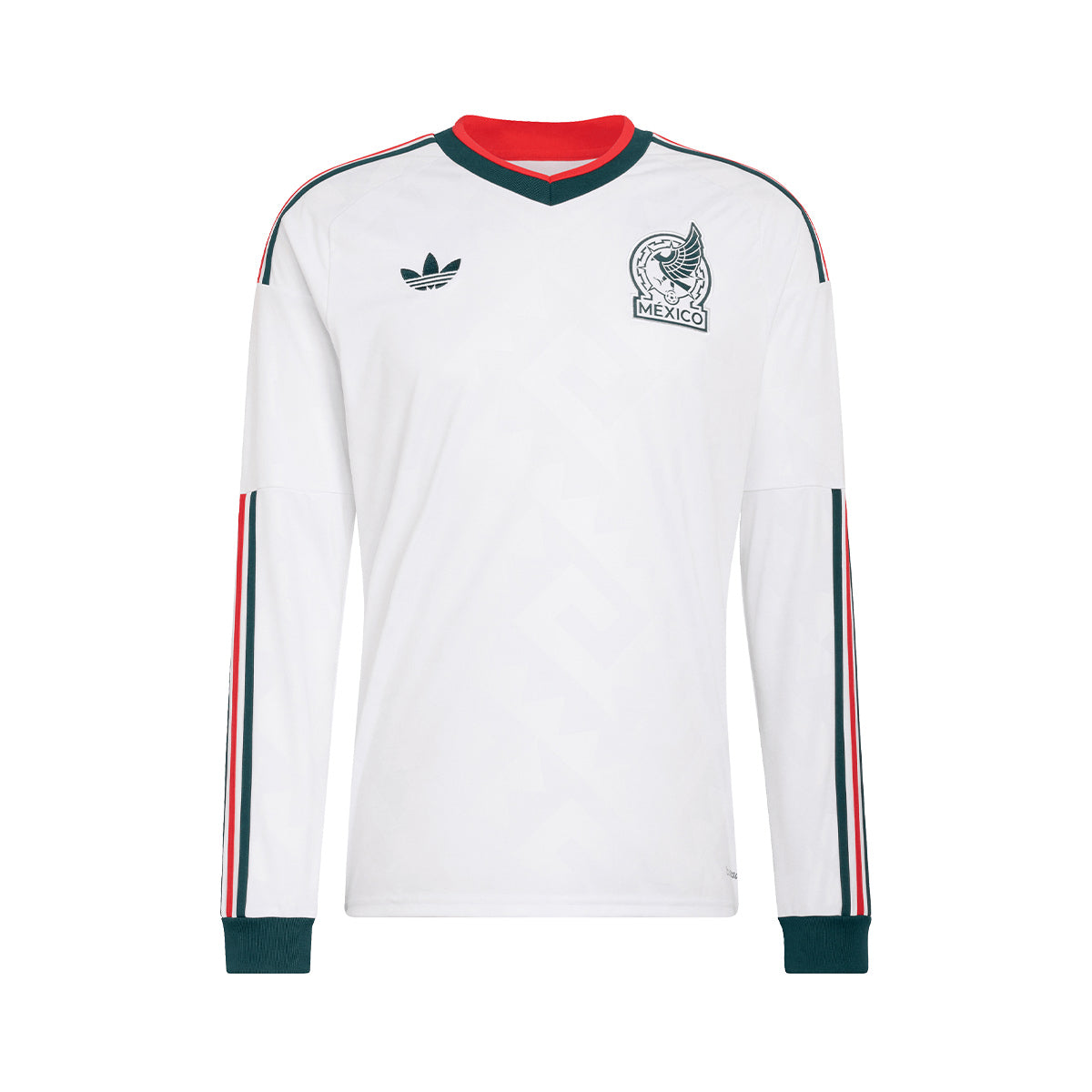 ADIDAS MEXICO 2026 AWAY REPLICA LONG SLEEVE JERSEY - WHITE