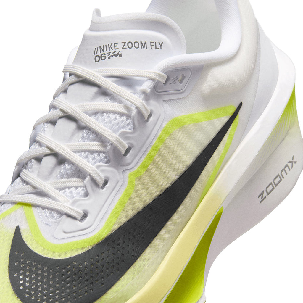 NIKE MEN ZOOM FLY 6 - WHITE/ANTHRACITE/LEMONVENOM