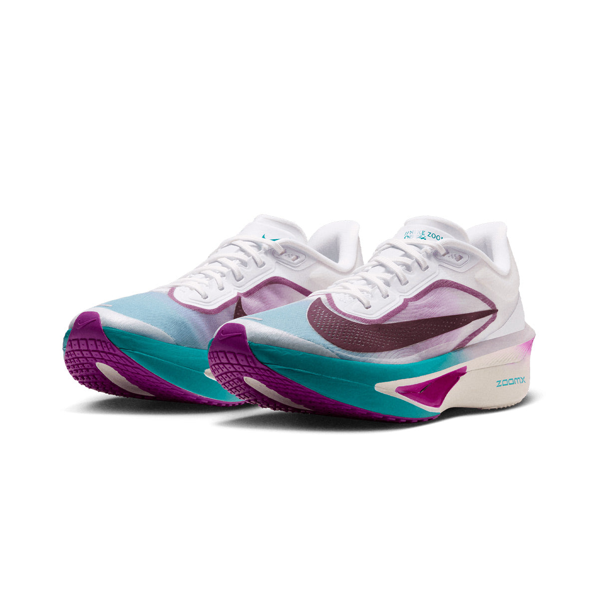 NIKE WOMEN ZOOM FLY 6 - WHITE/MYSTICDATES/VIVIDPURPLE/ENERGY