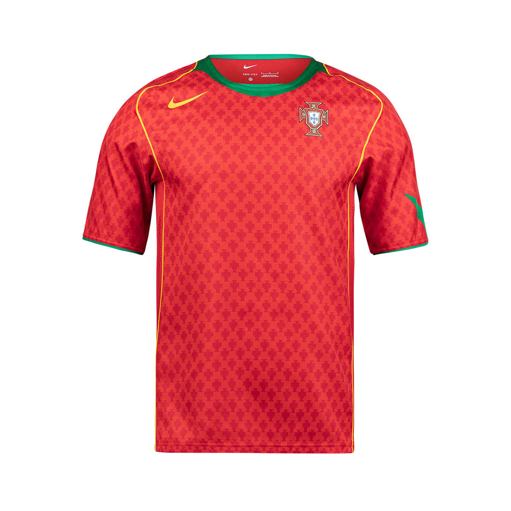 NIKE PORTUGAL 2004 RE ISSUE JERSEY - SPORT RED/PINE GREEN/YELLOW OCHRE
