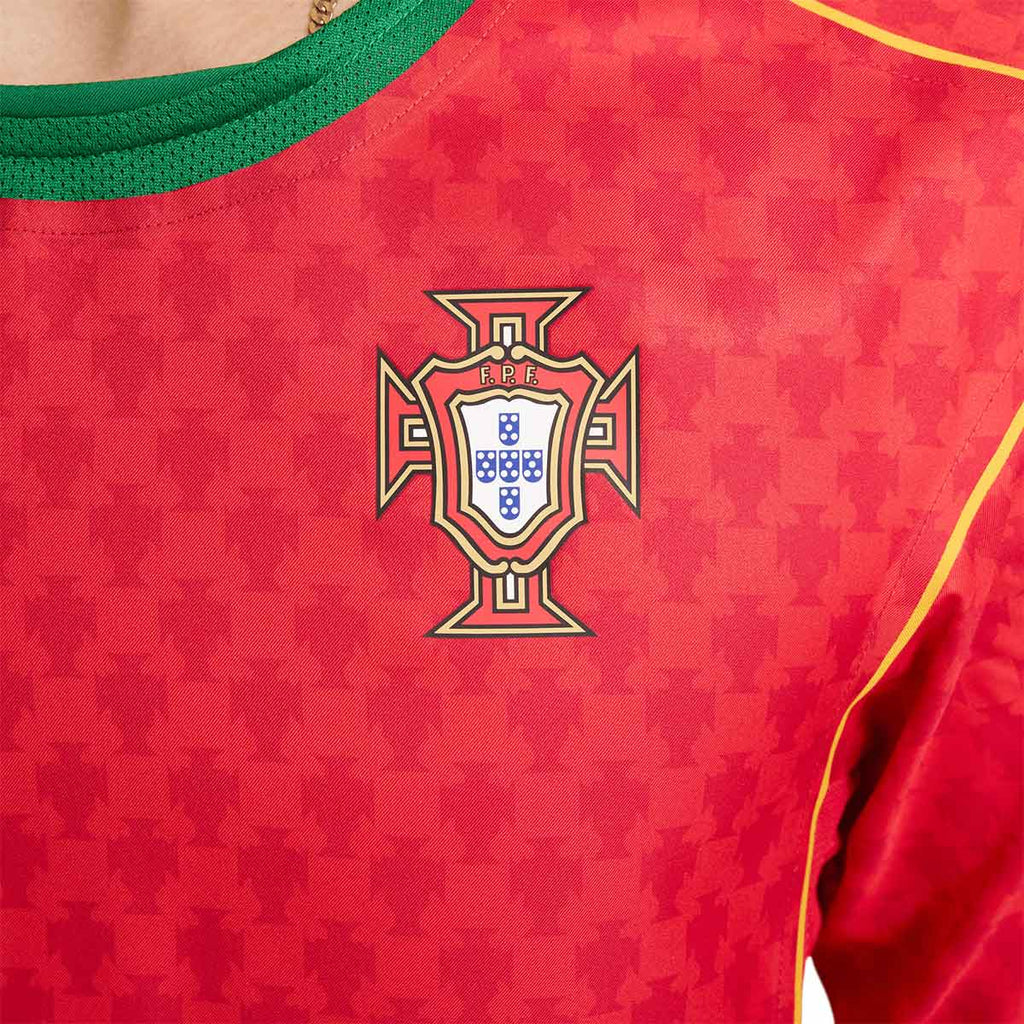 NIKE PORTUGAL 2004 RE ISSUE JERSEY - SPORT RED/PINE GREEN/YELLOW OCHRE
