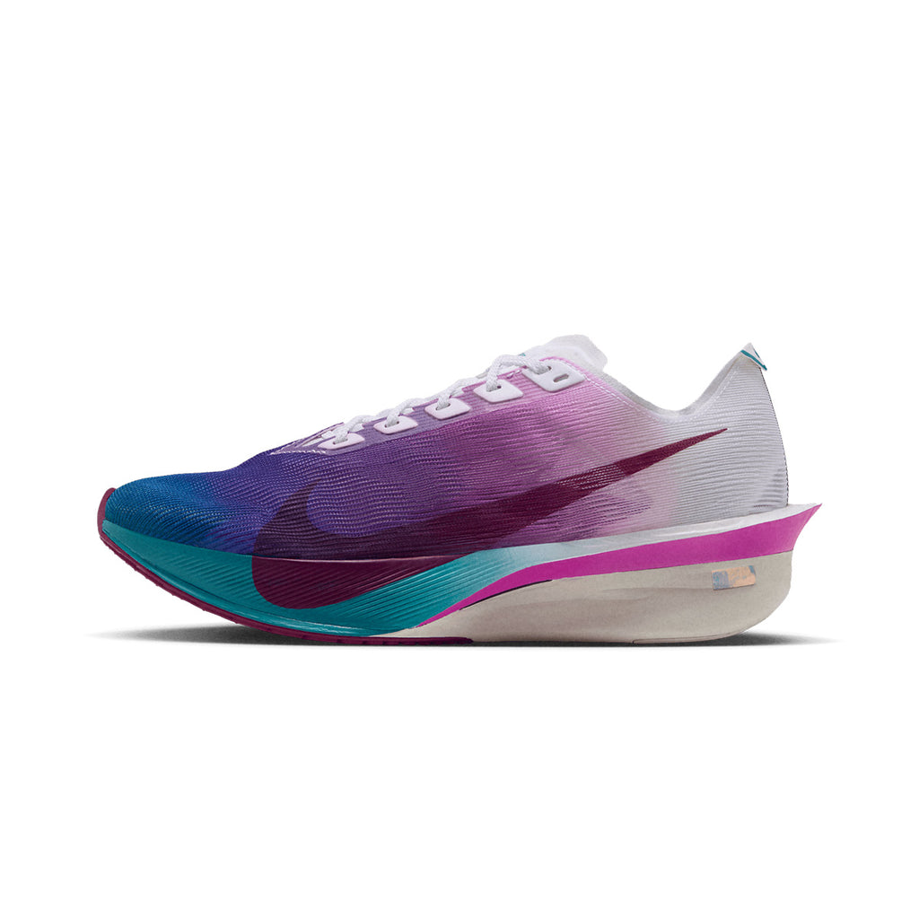 NIKE WOMEN ZOOMX VAPORFLY NEXT% 4 - WHITE/TRUEBERRY/ENERGY/VIVIDPURPLE