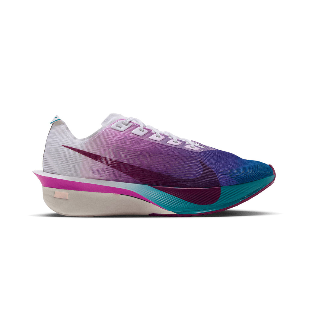 NIKE WOMEN ZOOMX VAPORFLY NEXT% 4 - WHITE/TRUEBERRY/ENERGY/VIVIDPURPLE
