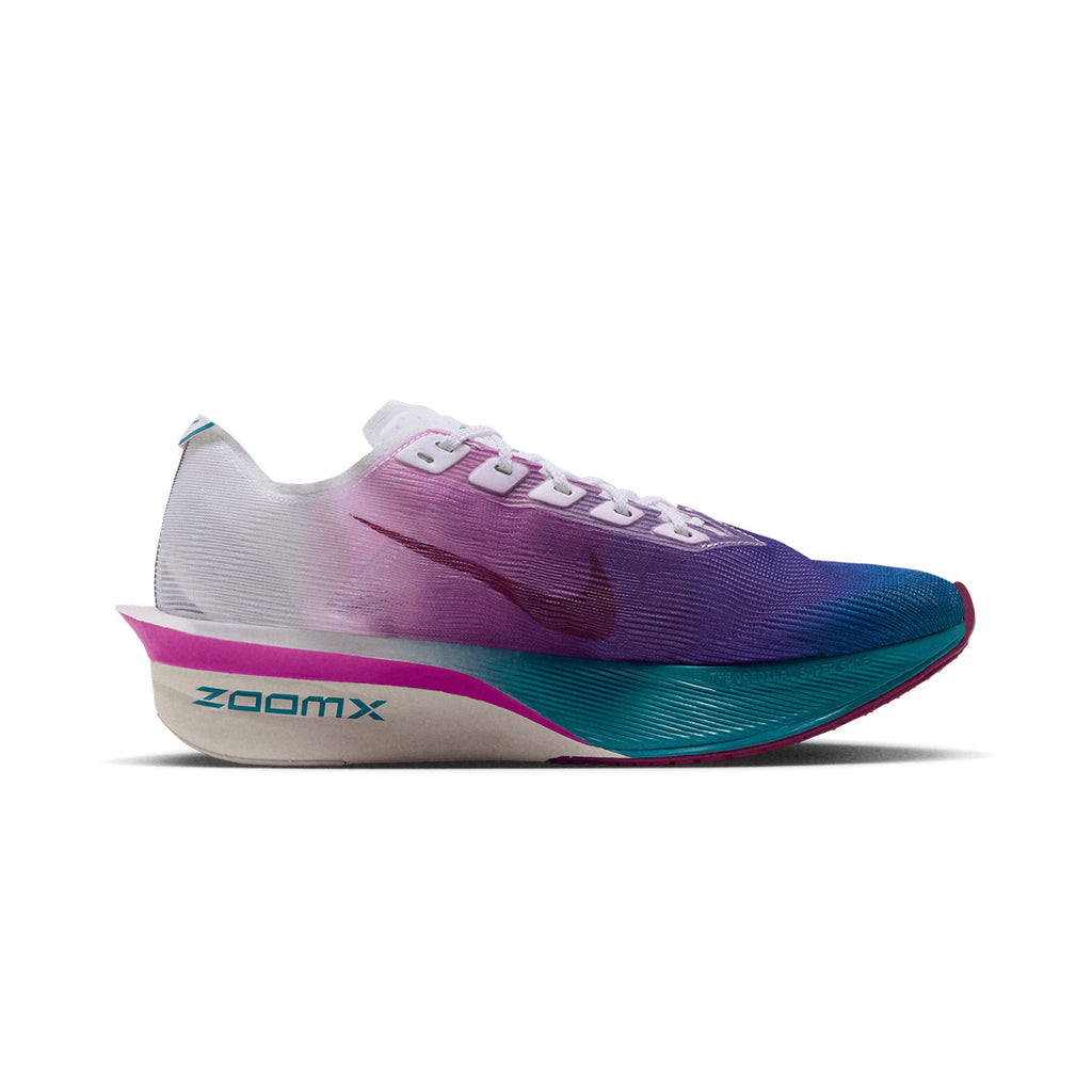 NIKE WOMEN ZOOMX VAPORFLY NEXT% 4 - WHITE/TRUEBERRY/ENERGY/VIVIDPURPLE