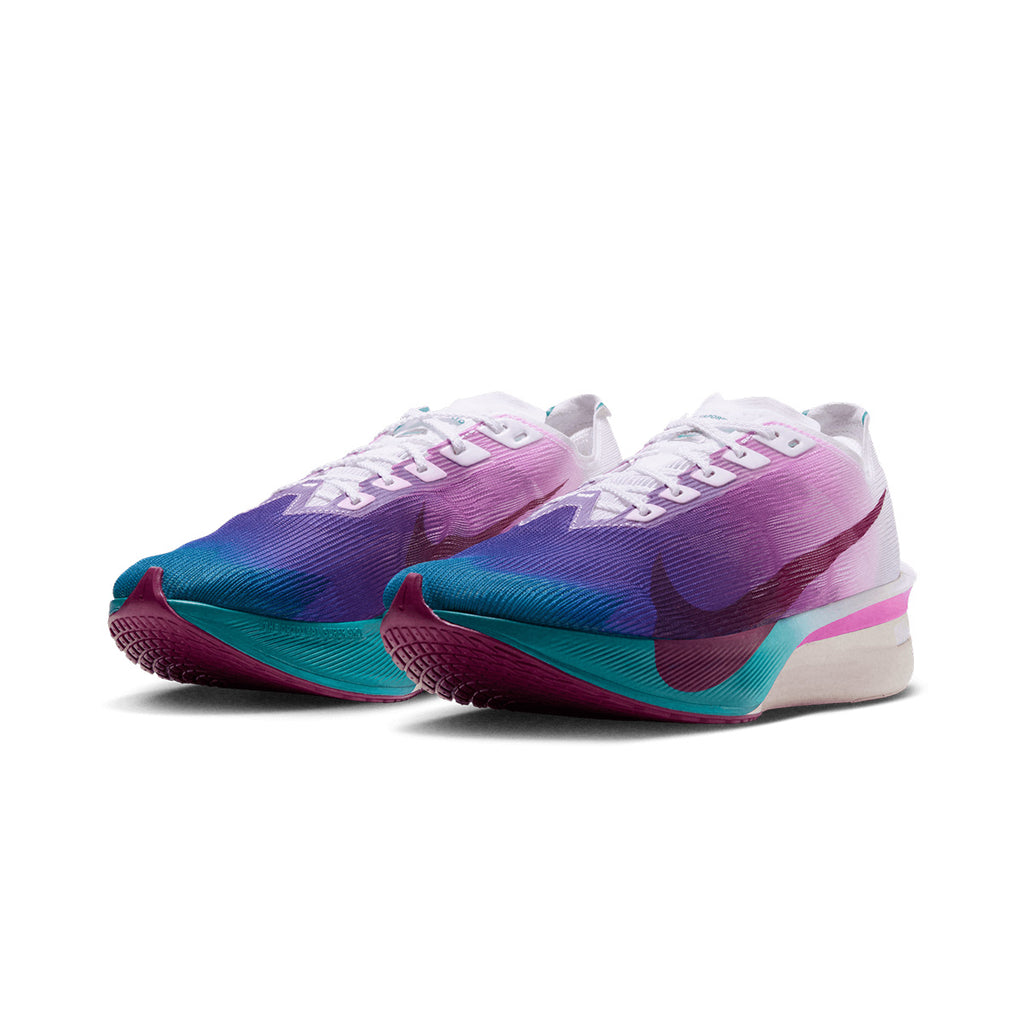 NIKE WOMEN ZOOMX VAPORFLY NEXT% 4 - WHITE/TRUEBERRY/ENERGY/VIVIDPURPLE