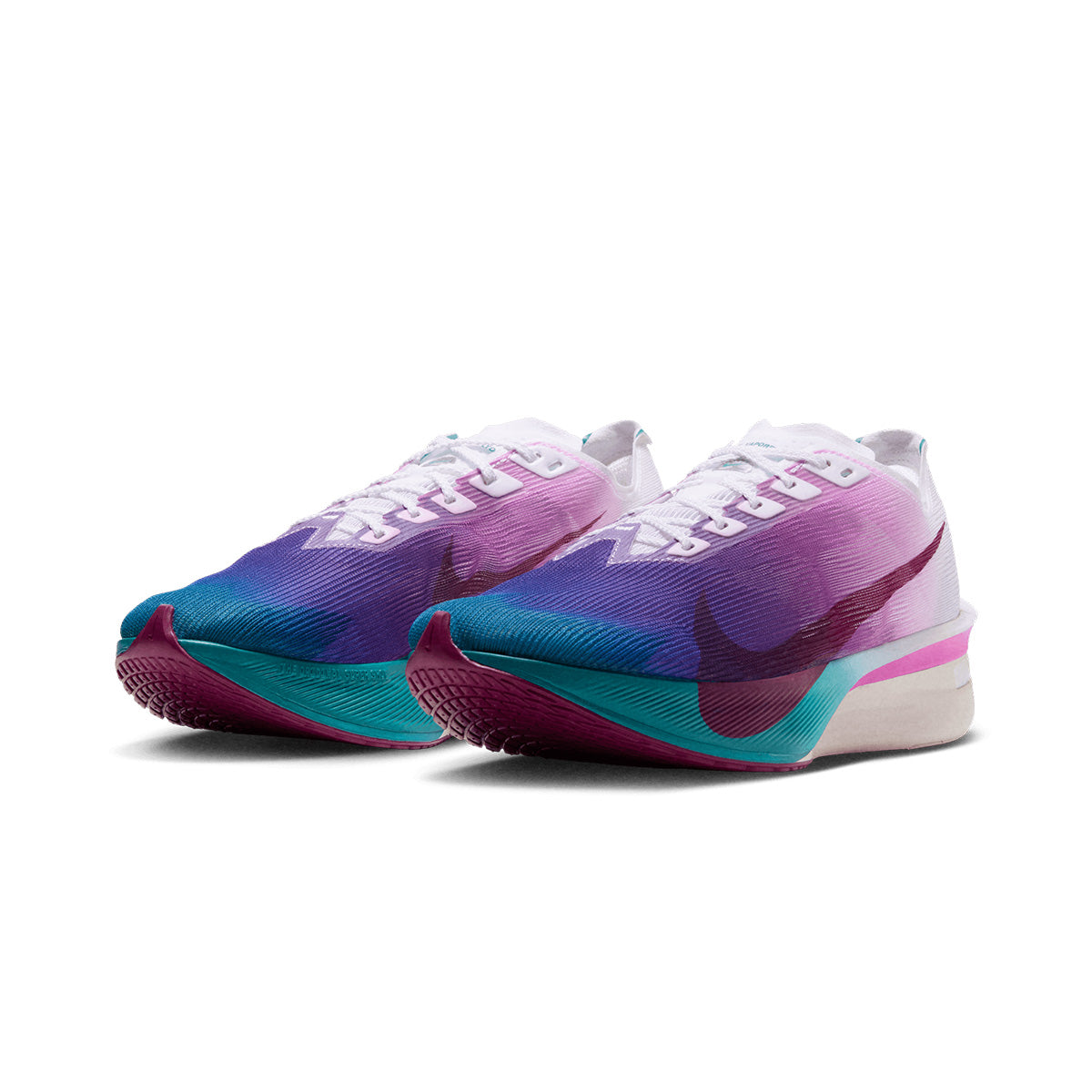 NIKE WOMEN ZOOMX VAPORFLY NEXT% 4 - WHITE/TRUEBERRY/ENERGY/VIVIDPURPLE