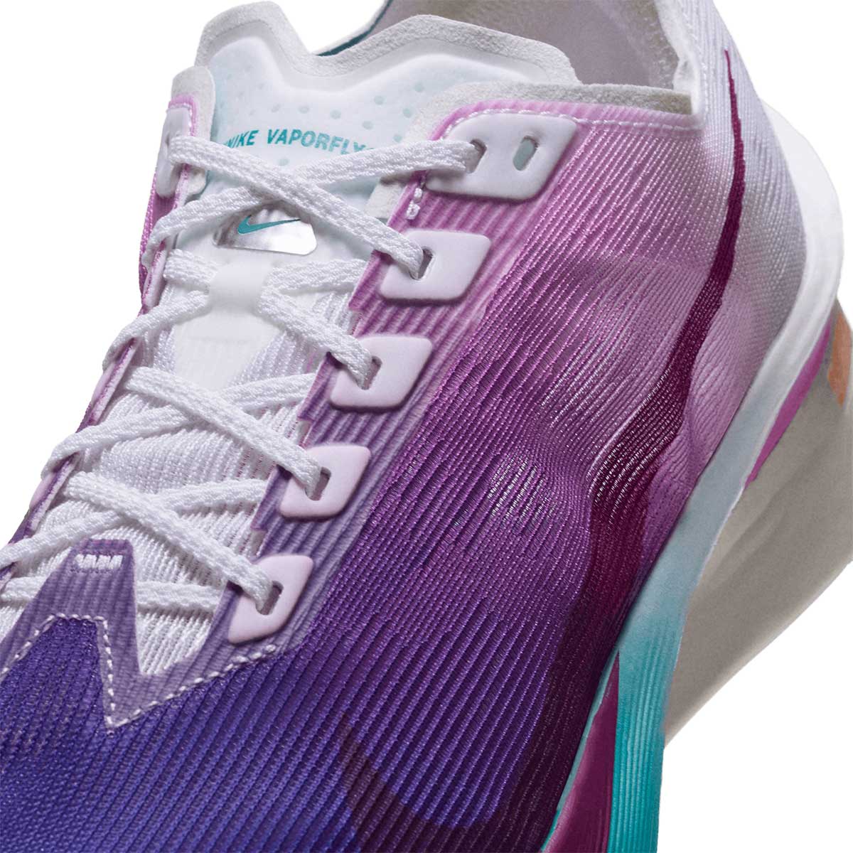 NIKE WOMEN ZOOMX VAPORFLY NEXT% 4 - WHITE/TRUEBERRY/ENERGY/VIVIDPURPLE