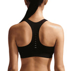 NIKE WOMEN SWIFT HIGH SUPPORT LIGHTLY LINED SPORT BRA - BLACK/REFLECTIVESILV