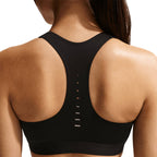 NIKE WOMEN SWIFT HIGH SUPPORT LIGHTLY LINED SPORT BRA - BLACK/REFLECTIVESILV