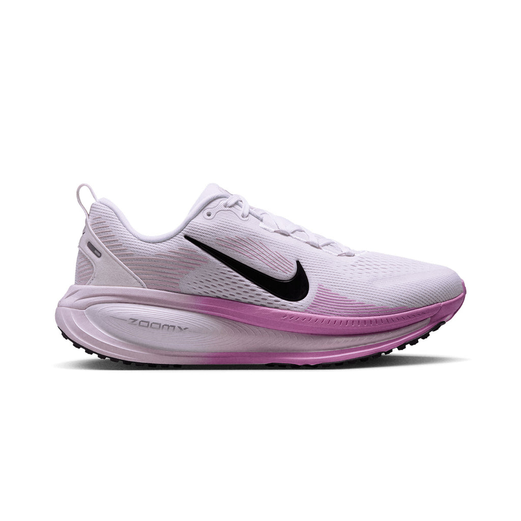 NIKE WOMEN VOMERO 18 - WHITE/BLACK/BLEACHEDLILAC/LTMAGENTA