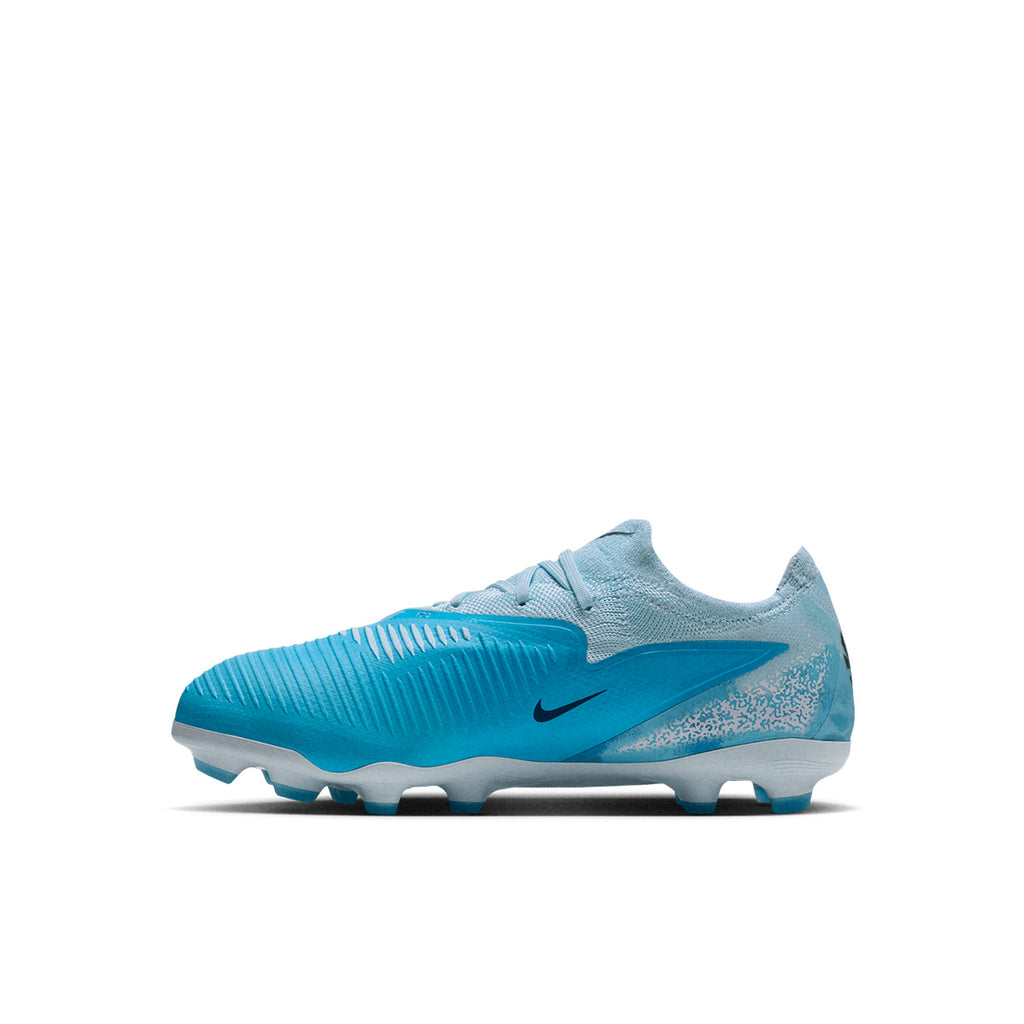 NIKE JR PHANTOM 6 LOW PRO ERLING HAALAND FG/MG - BALTIC BLUE/BLUE ECLIPSE/GLACIER BLUE